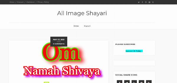 All Image Shayari
