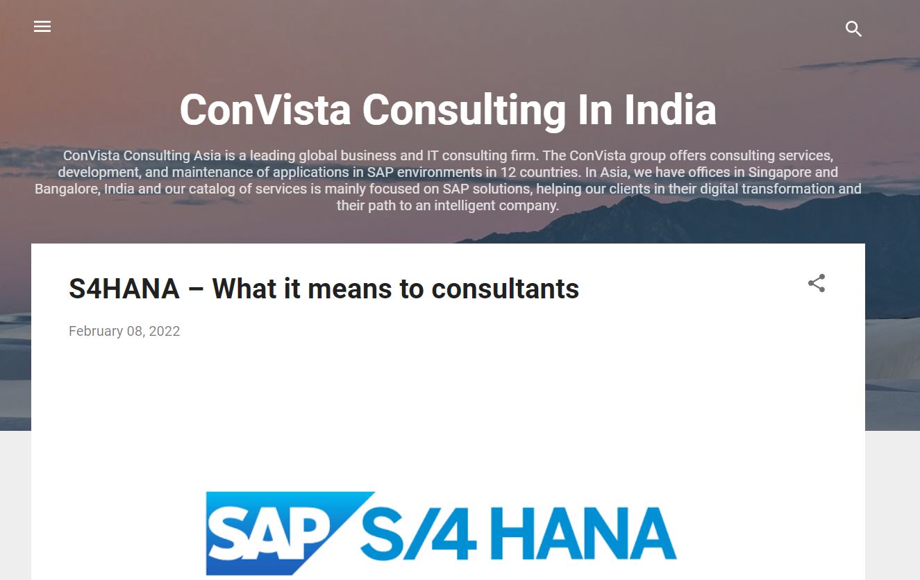 ConVista Consulting In India