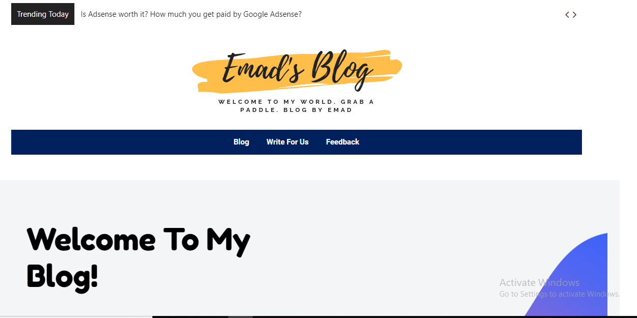 Emad's Blog