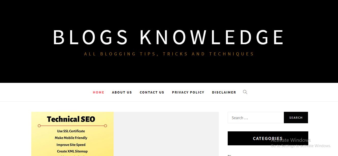 Blogs Knowledge
